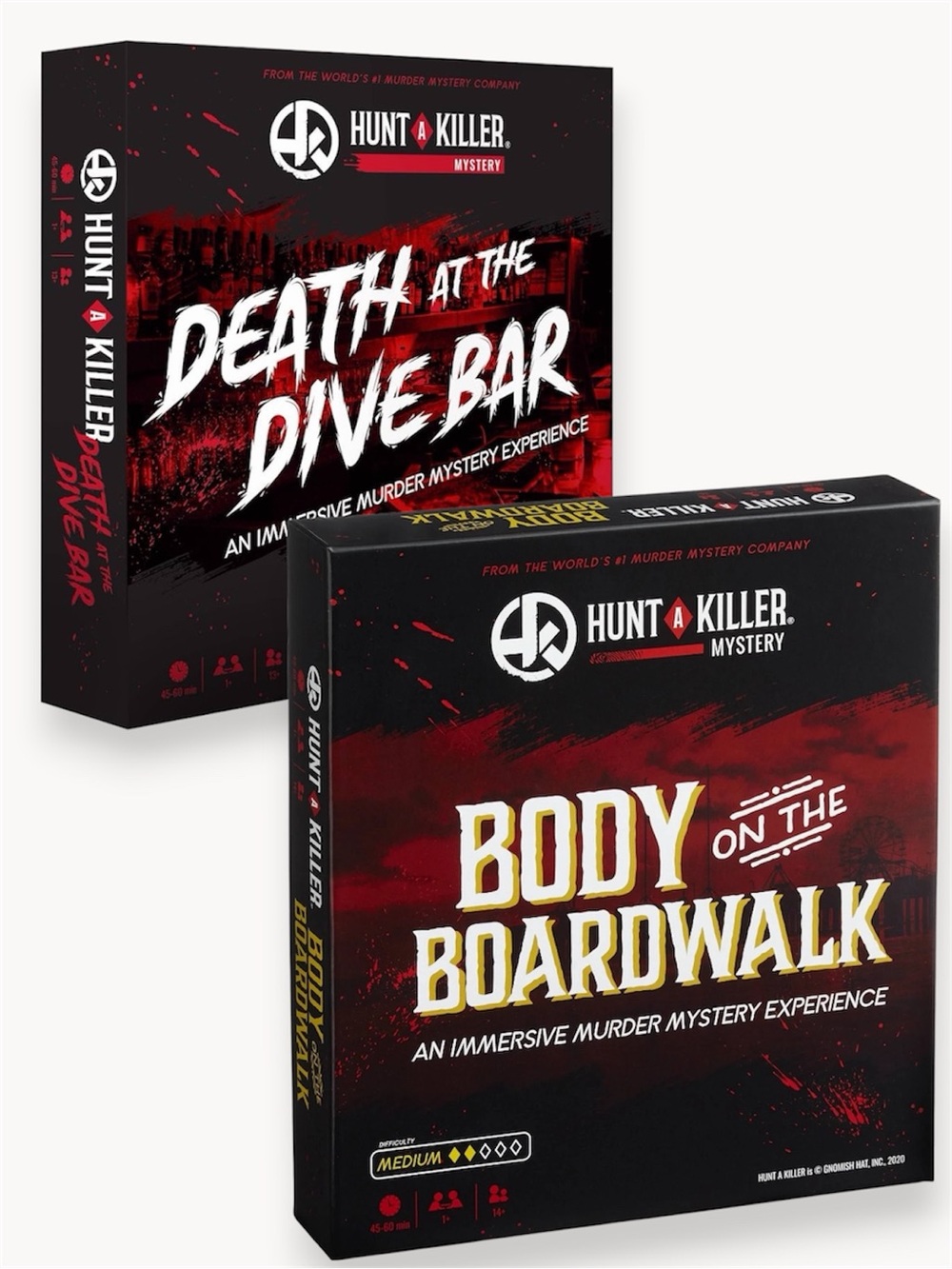 Hunt A Killer Body on the Boardwalk Murder Mystery Game - Black & Red